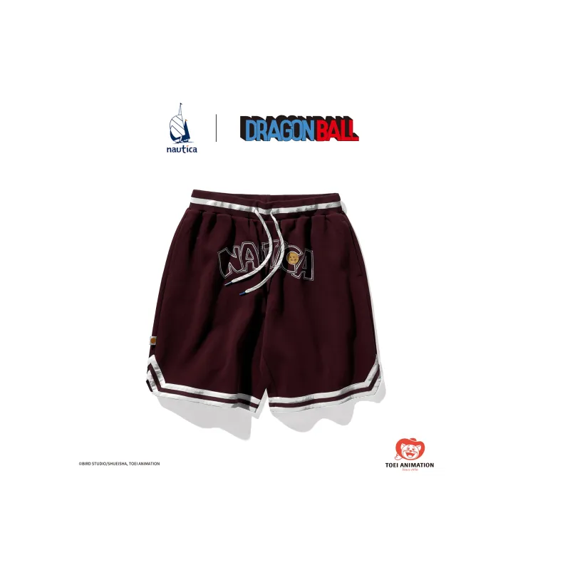 Nautica White Sail x LONGZHULIANMINGXILIE Knitted Fabric Casual Shorts Unisex-1