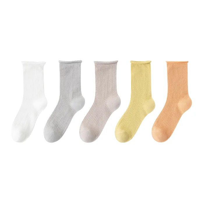 Lan Miao Mid Calf Socks Women's 5 Pack-5