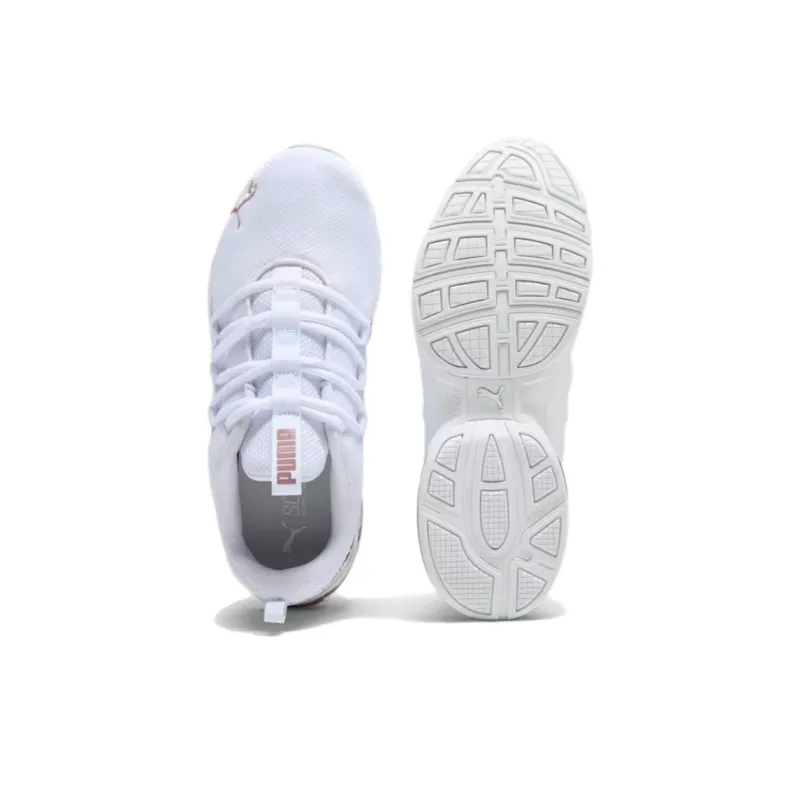 PUMA Riaze Prowl Slip Resistant Low Top Casual Running Shoes Women's White-3