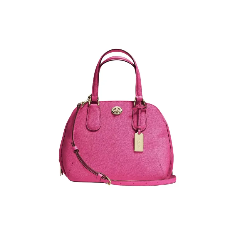COACH Prince Leather Dome Bag Shoulder Bag Crossbody Bag Handbag Mini Women's Pink-0