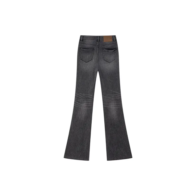UOOYAA Jeans Women's Dark Gray-1