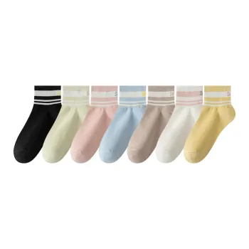 Lan Miao Ankle Socks Women's 7 Pack