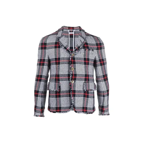 THOM BROWNE Tartan Checked Tweed Blazer