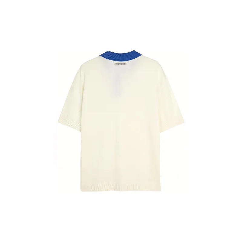 Skechers Polo Shirt Unisex Cream Ecru-1