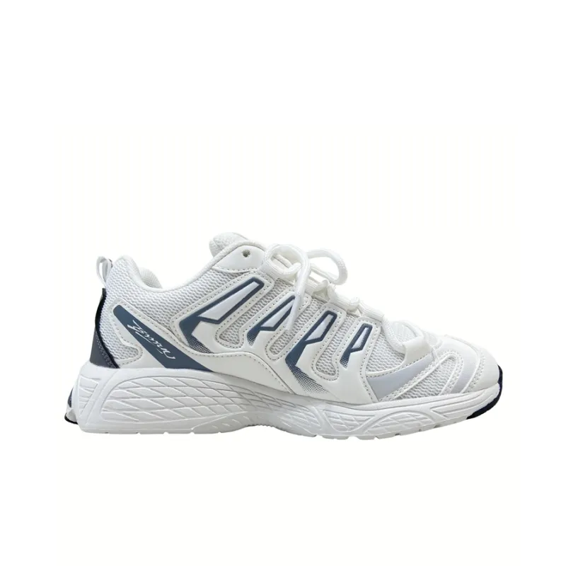 MQGAll Anti Slip And Wear Resistant Breathable Low Top Running Shoes Unisex White-2
