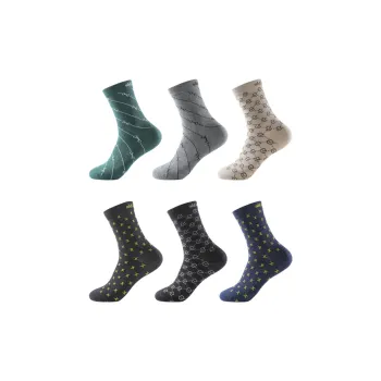 INVISIBLE Mid-Calf Socks Men's 6 Pack