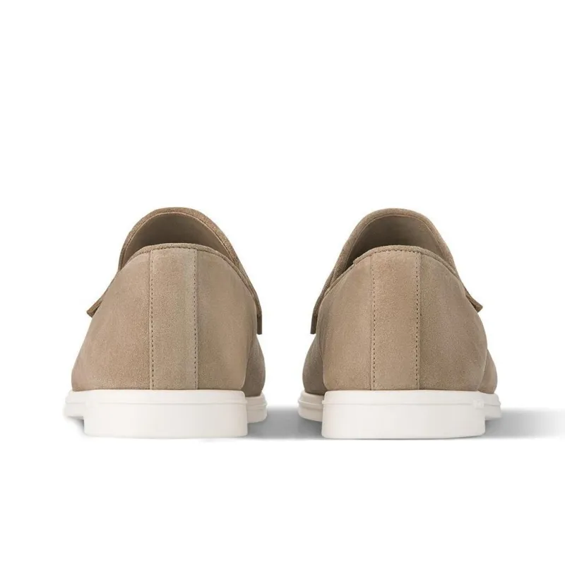 LOUIS VUITTON Estate Loafers Men's Gray-4