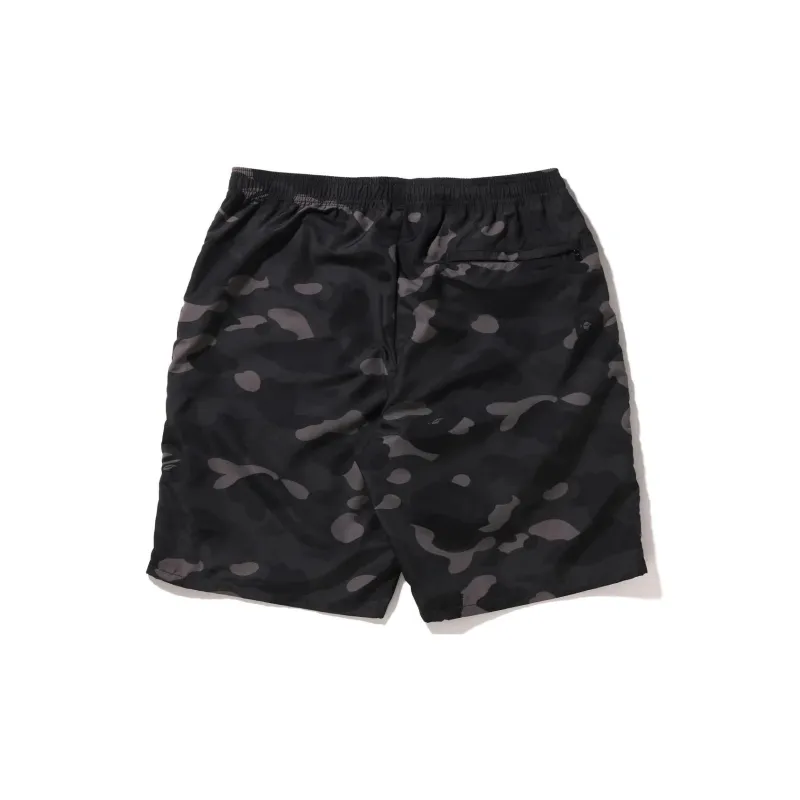 BAPE Color Camo Shark Beach Shorts-1