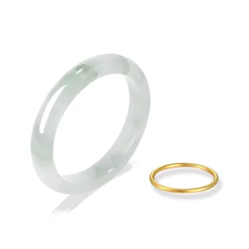 Chongqing Gold Store Chalcedony Jade Bangles Unisex