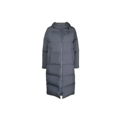 YVES SALOMON Long-length Hooded Puffer Coat