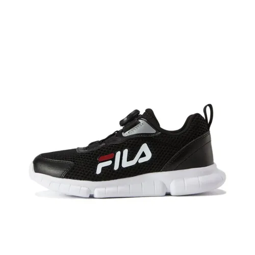FILA KIDS Slip Resistant, Abrasion Resistant, Breathable Low Top Kids' Running Shoes Black Teenagers