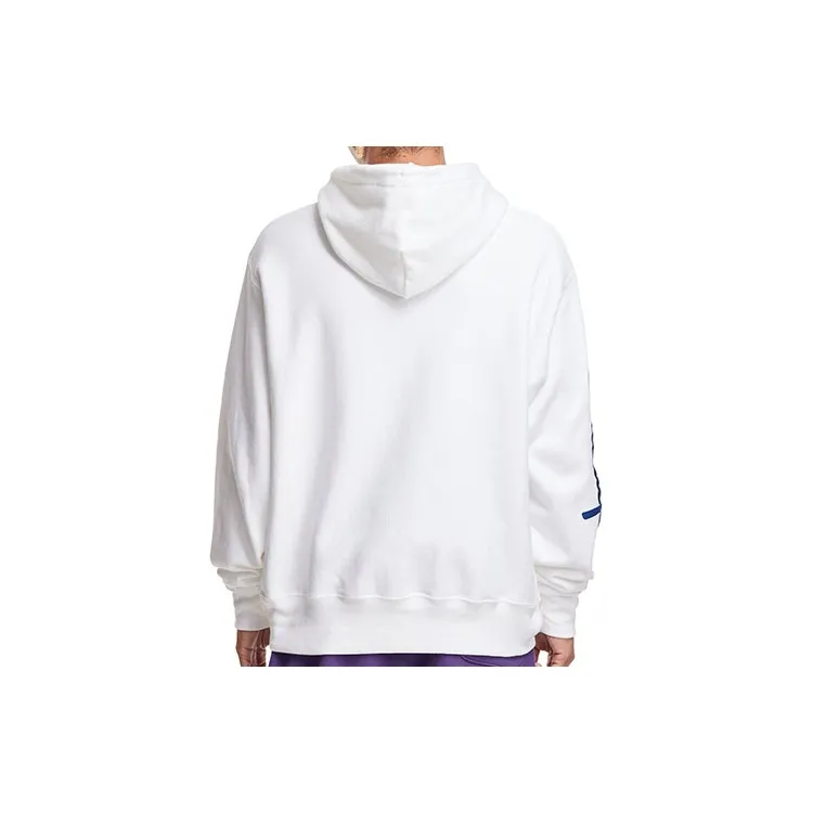 Champion x Super Mario Bros Fire Mario Fire Flower Hooded Regular Sweatshirt US Version Unisex White-1
