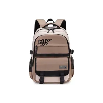 ZUOBAILI Nylon Backpack Large Size Men's White & Ivory Gray & Black & Green Gray & Blue Black & Gray