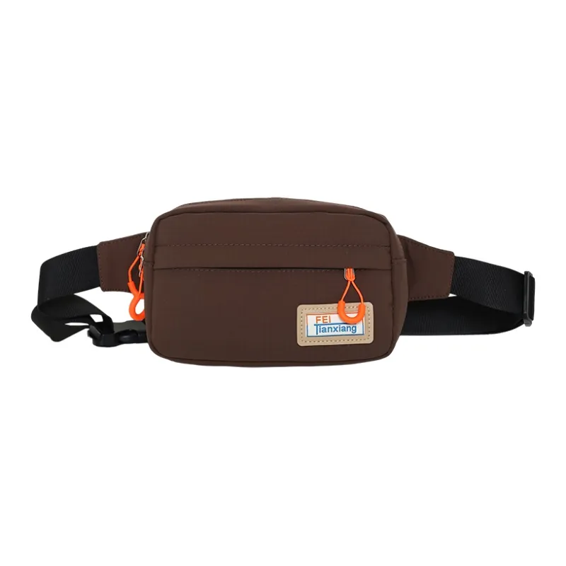 Alcohol Dragon Nylon Sling Bag Regular Unisex White/Brown Black/Khaki-16