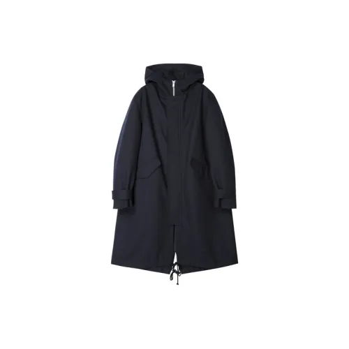 CROQUIS Trench Coats Unisex 409 Black Navy Blue