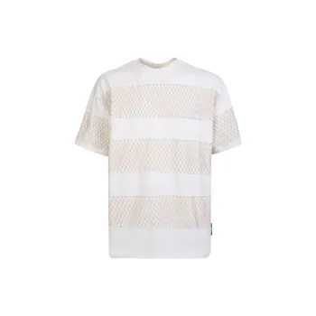 MSGM Panelled Crewneck T Shirt