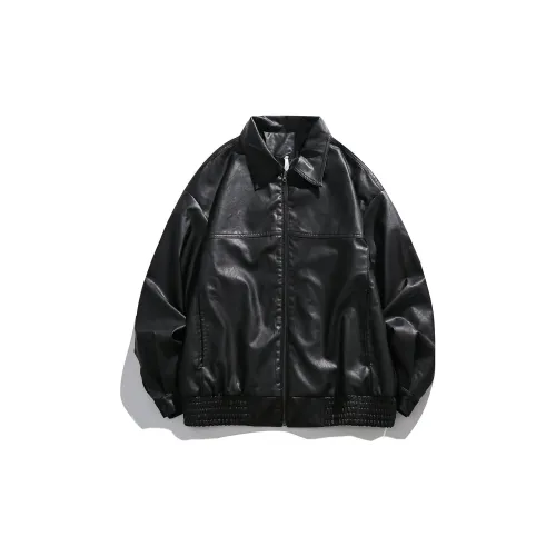 Z3E6 Leather Jackets Unisex Black