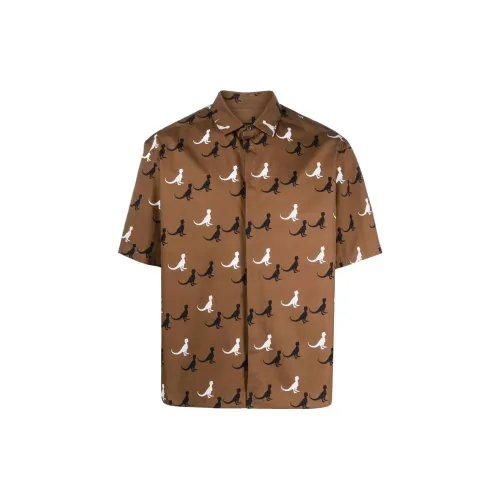 Neil Barrett Shirts Men Brown