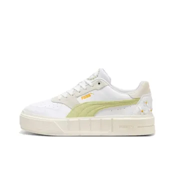 PUMA CALI COURT Slip Resistant, Abrasion Resistant, Lightweight Low Top Casual Shoes Women's White Green