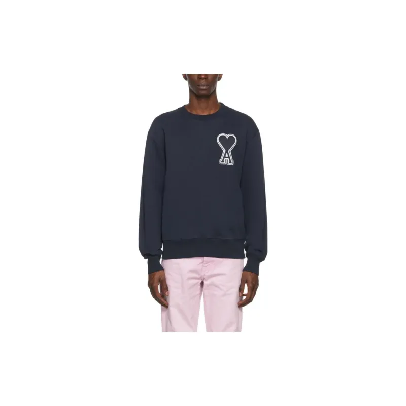 AMIPARIS Sweatshirts Unisex Marine Blue-2