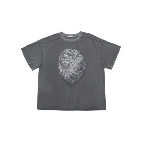 D 5 OVE T-Shirts Unisex Washed Gray