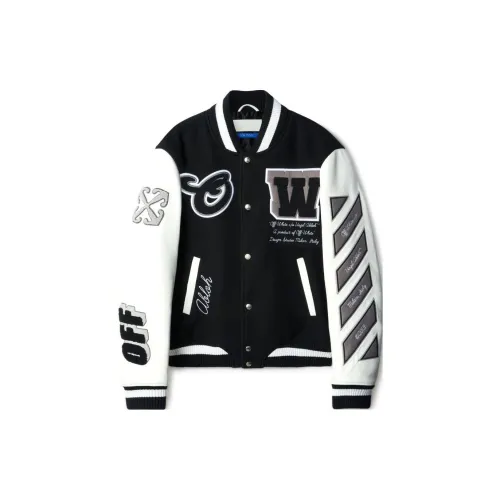 OFF-WHITE Lea Appliqué Varsity Jacket