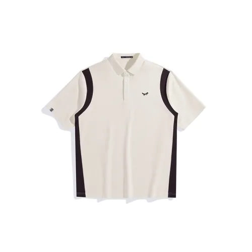 PEACEBIRD MEN Polo Shirts Men White First Batch Loose Fit