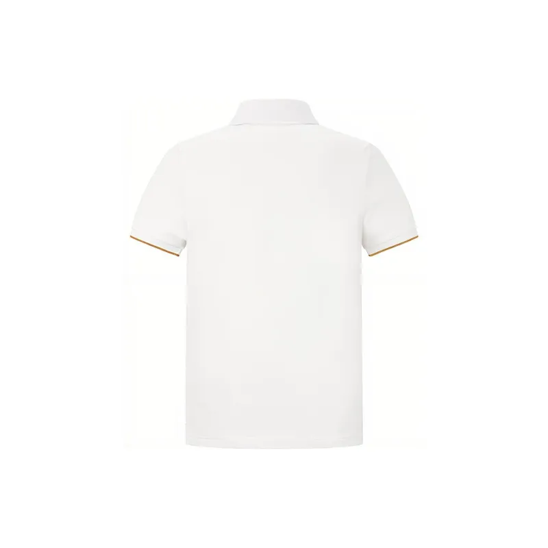 RARE Short Sleeved Polo Shirt T Shirt Men's White-1