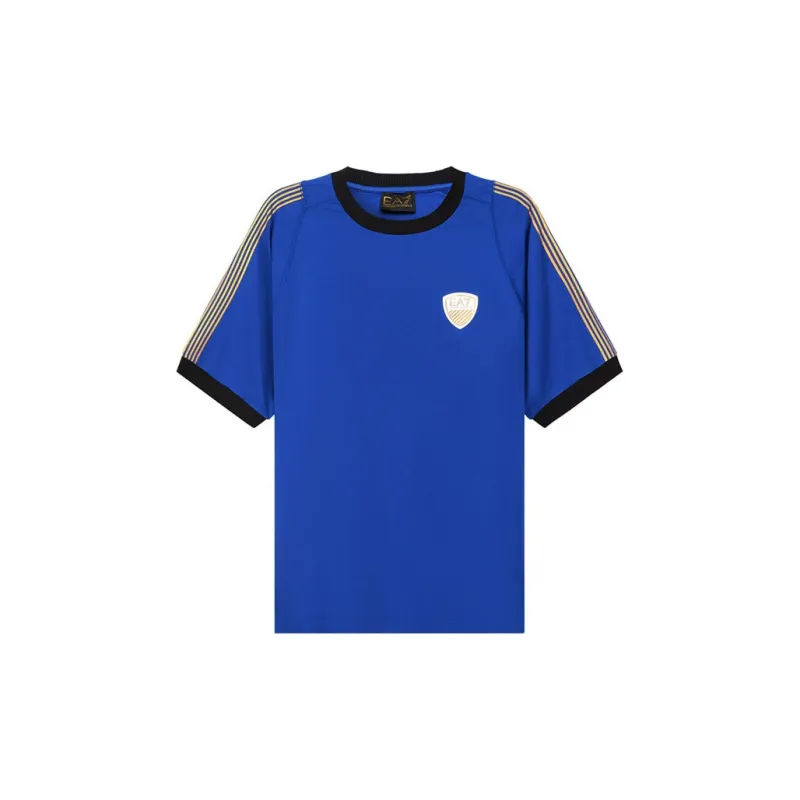 EMPORIO ARMANI EA7 T Shirts Men Royal Blue-1