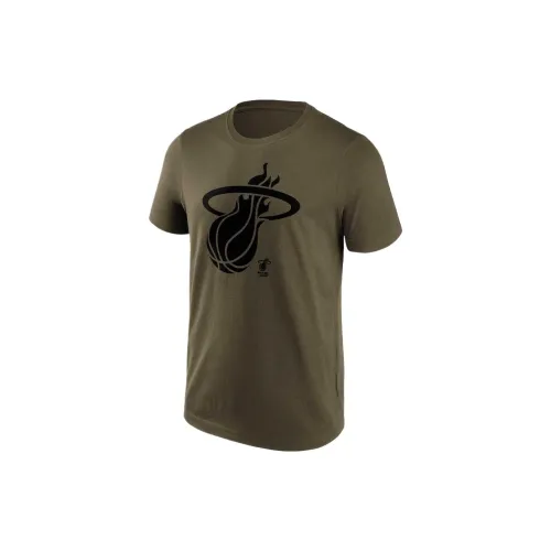 NBA Miami Heat T-Shirts Men Olive Green