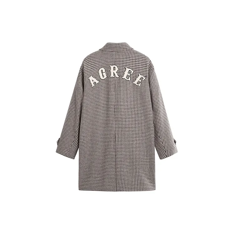 PEACEBIRD MEN Coat Unisex Xiao Gray Apricot-1