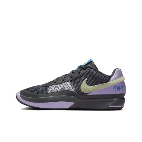 Nike Ja 1 Basketball Shoes Unisex Low-Top Black/Purple