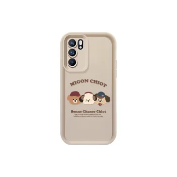 Cuttlefish Grid TPU Material Impact Resistant Phone Cases Available For OPPO Cartoon Japanese And Korean Style