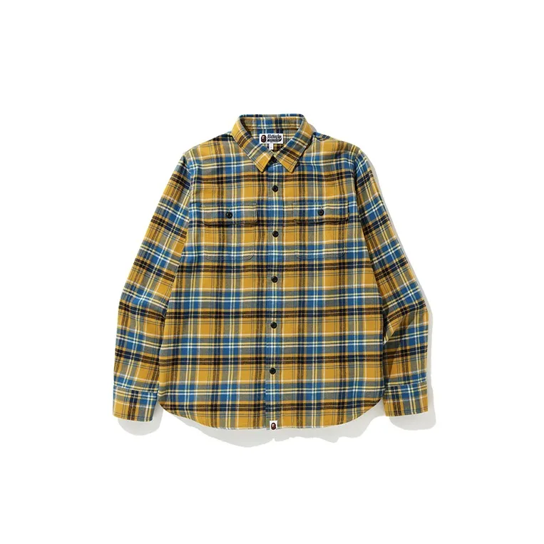 Bape Shark Flannel Check Shirt FW19-5