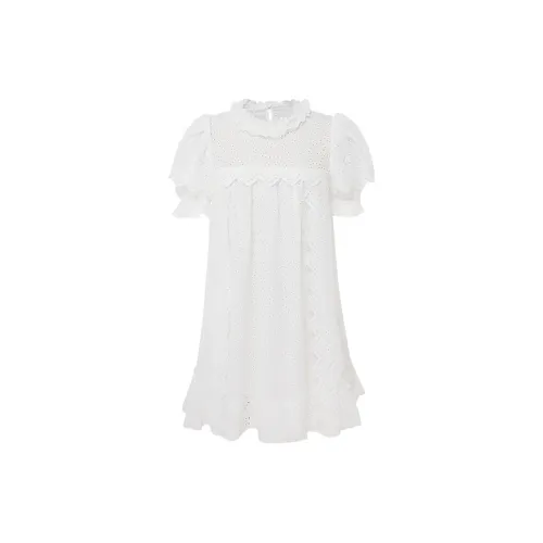 D'zzit Short-Sleeved Dresses Women's White