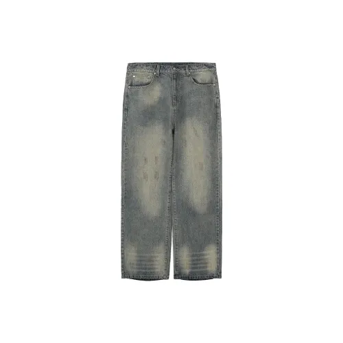 UNTILWERICH Jeans Men Gray Blue