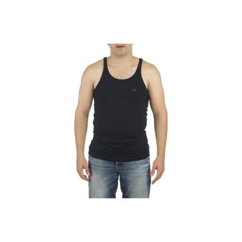 EMPORIO ARMANI Tank Tops Men Navy Blue