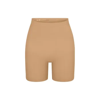 SKIMS SEAMLESS SCULPT MID THIGH SHORT Underpants Women's OCHRE/Ochre