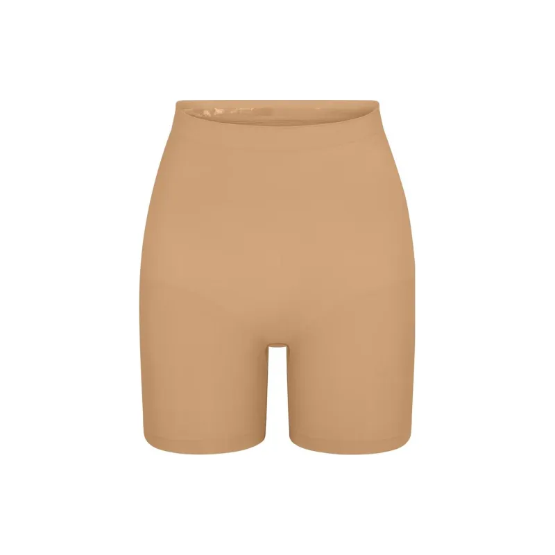 SKIMS SEAMLESS SCULPT MID THIGH SHORT Underpants Women's OCHRE/Ochre-0