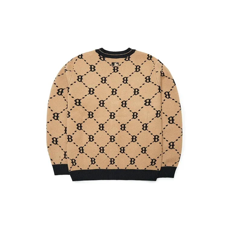 MLB Knitwear Unisex Beige Yellow-1
