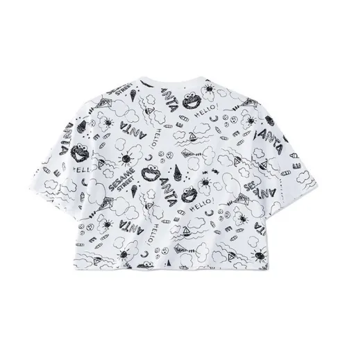 ANTA Life Collection Crop Tops Women's Snowflake White