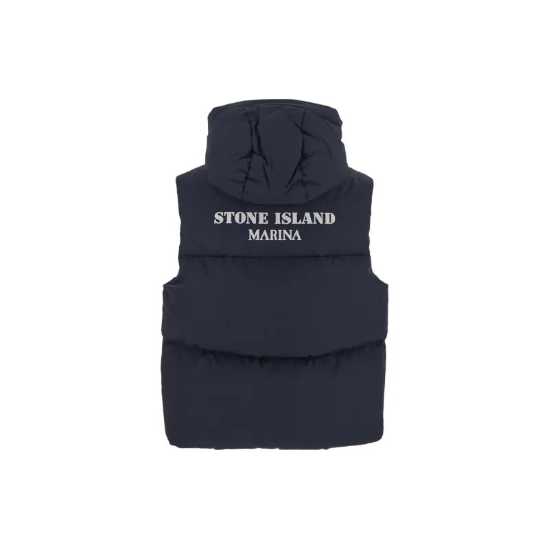 STONE ISLAND Vests Men Navy Blue-1