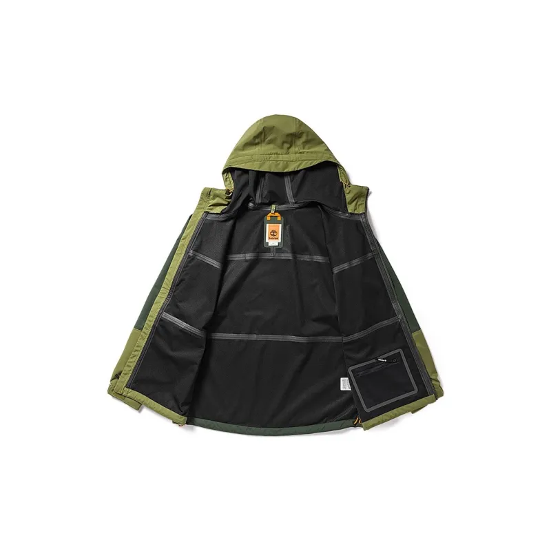 Timberland Outdoor Hiking Waterproof And Windproof Windbreaker Jacket Unisex Green-2