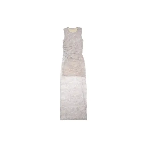 Helmut Lang Sleeveless Dresses Women's Watercolor Gray