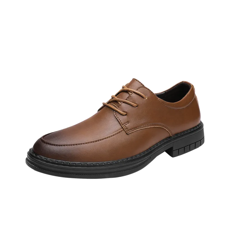 King Jinmai Men's Casual Shoes Men Low Top Black, Brown-11