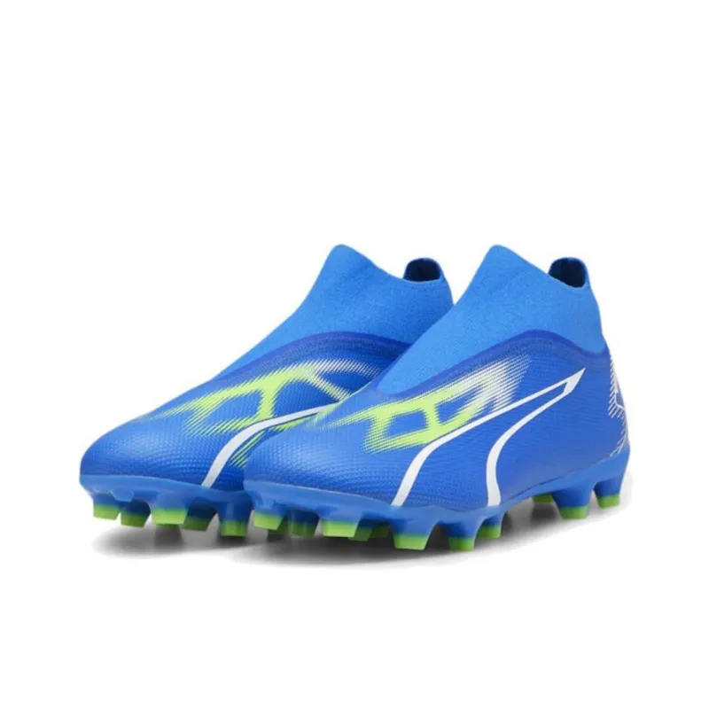 PUMA Ultra Match+ Laceless FG/AG 'Ultra Blue White Green'-2