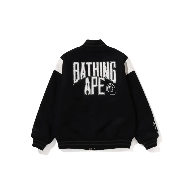 Bape Switch Shoulder Varsity Jacket-1