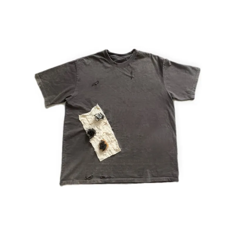 Non Allergic T-Shirts Unisex Distressed Color-0