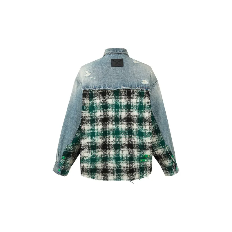 1 TROP FORT Denim Jacket Women's Blue-1