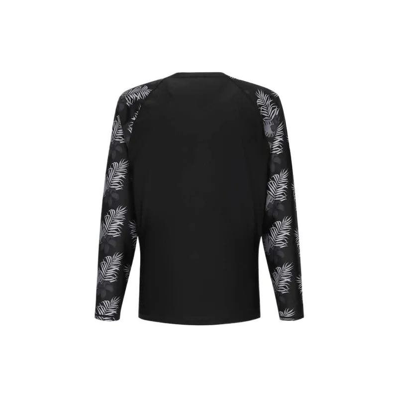 Discovery Expedition Hot Summer Loose Fit Full Zip Up Rashguard Sweatshirt Men's Black-1